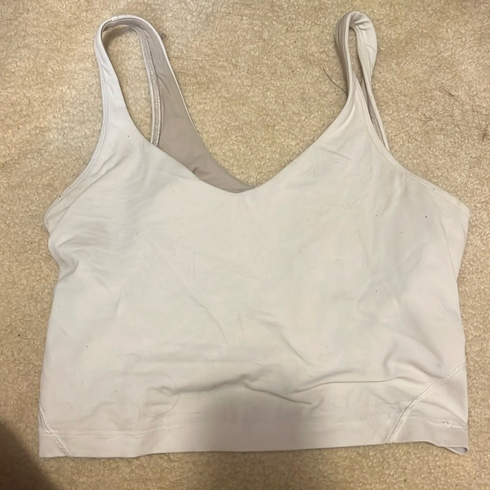 White lululemon align tank size 6